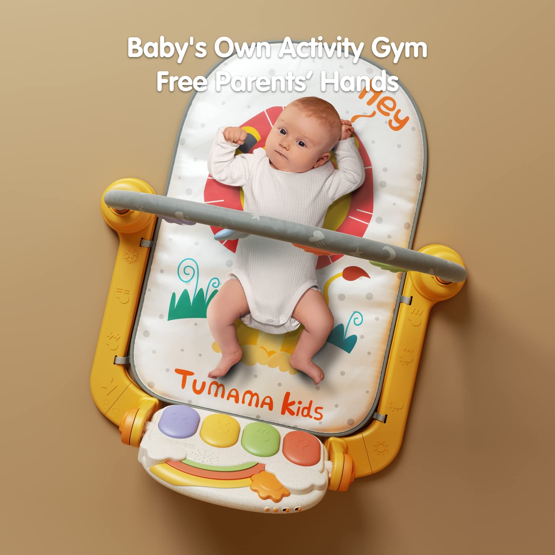 maty gimnastyczne podłogowe,Baby Activity Mata do zabawy gimnastyczna z dźwiękami,Światła i muzyka,Kick and Play Piano Gym, wczesna aktywność rozwojowa Playmat Zabawka prezent dla niemowląt Noworodki