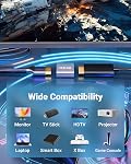 VCELINK HDMI Coupleur féminin à femelle 8K, HDMI 2.1 Connecteur femelle & Adaptateur d'extension, HDMI Extendeur, support 8K@60Hz / 4K@120Hz, HDMI2.0, 3D, Roku TV, paquet de 2