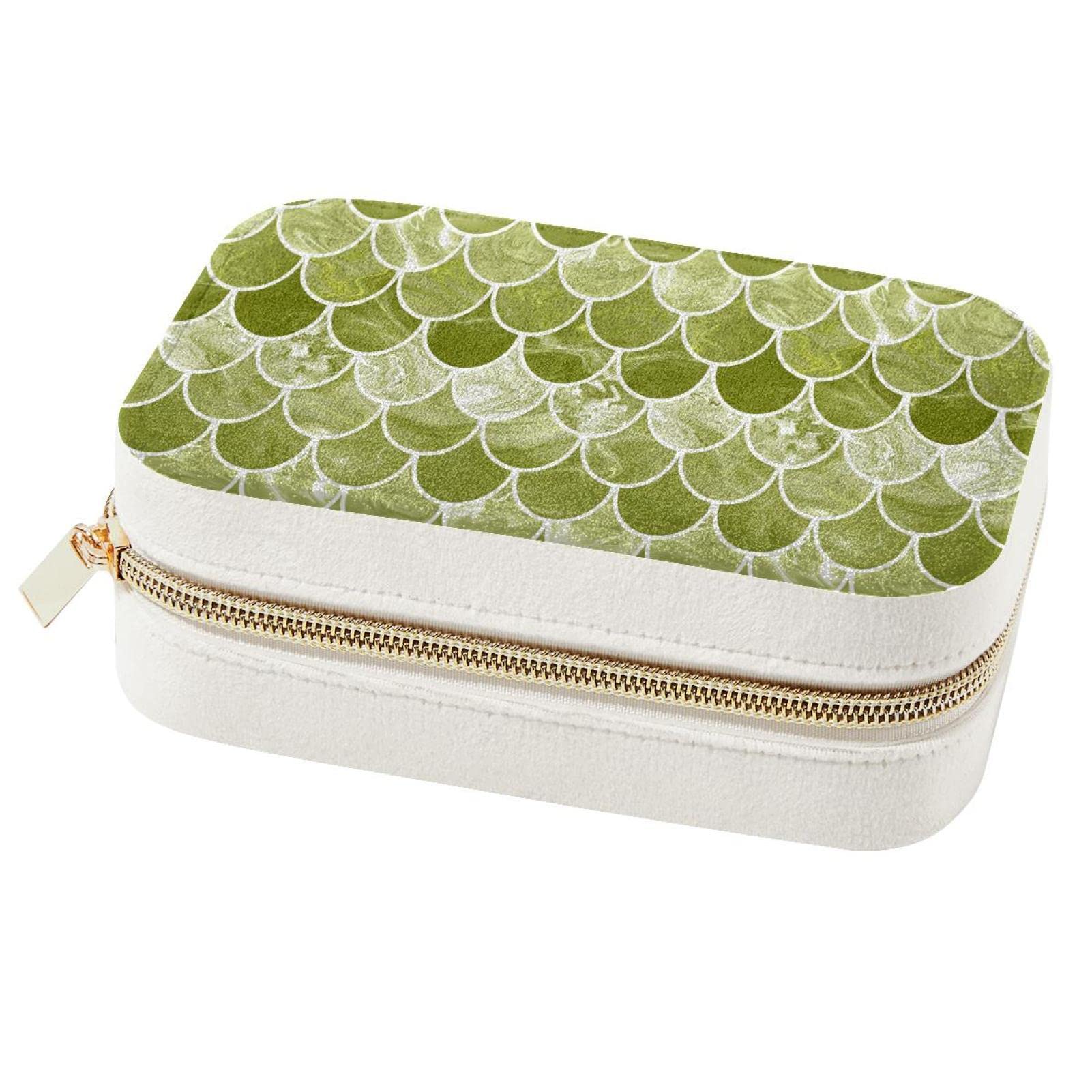 Boîte à bijoux en marbre vert au design raffiné pour protéger vos bagues