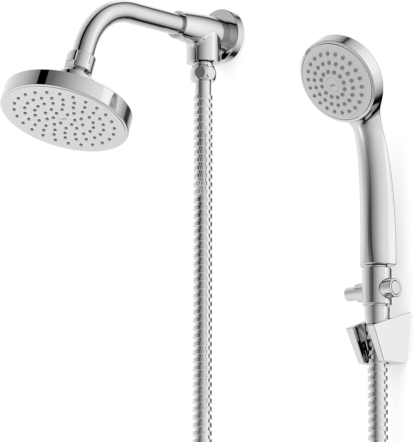 Celite Chuveiro 120 mm com desviador e ducha manual Basic