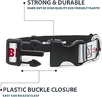 Vista 4 de Buckle-Down Collar de perro Clip de plástico Star Wars Rebel Pilot Rebel Alliance Insignia X Wing Fighter 8 a 12 pulgadas 0.5 pulgadas de ancho