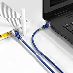 PrimeCables Cat6 Ethernet Cable, 75ft, Bare Copper Network 550MHz UTP-Blue | 10Gbps Support, Bare Copper Network, 550MHz UTP, RJ45 Patch Cable