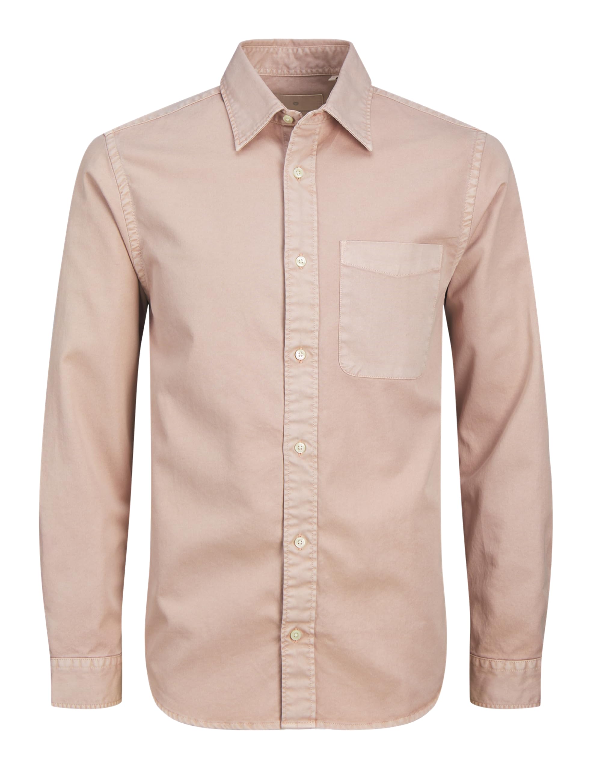 JACK & JONES Jprccdover Twill L/S Shirt, Adobe Rose, L