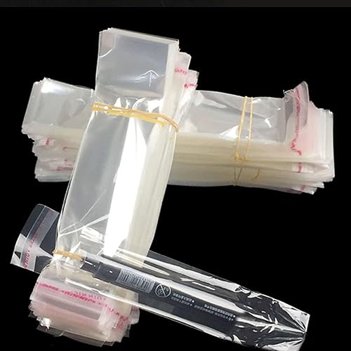 Miniatura 7 de Bolsas de celofán autoadhesivas transparentes de 1 x 6 pulgadas, 200 bolsas de vidrio autoadhesivas de 1 mil para embalaje, pulsera, joyas, regalos,