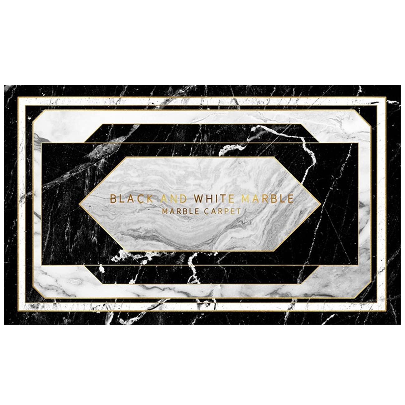 StafenyRug,Elegant Dark Green Marble Gray Modern Abstract Color Matching Soft Medium Pile Rug,Living Room and Bedroom Area Rugs (G 200CM*300CM-6'56”ft*9'8”ft)