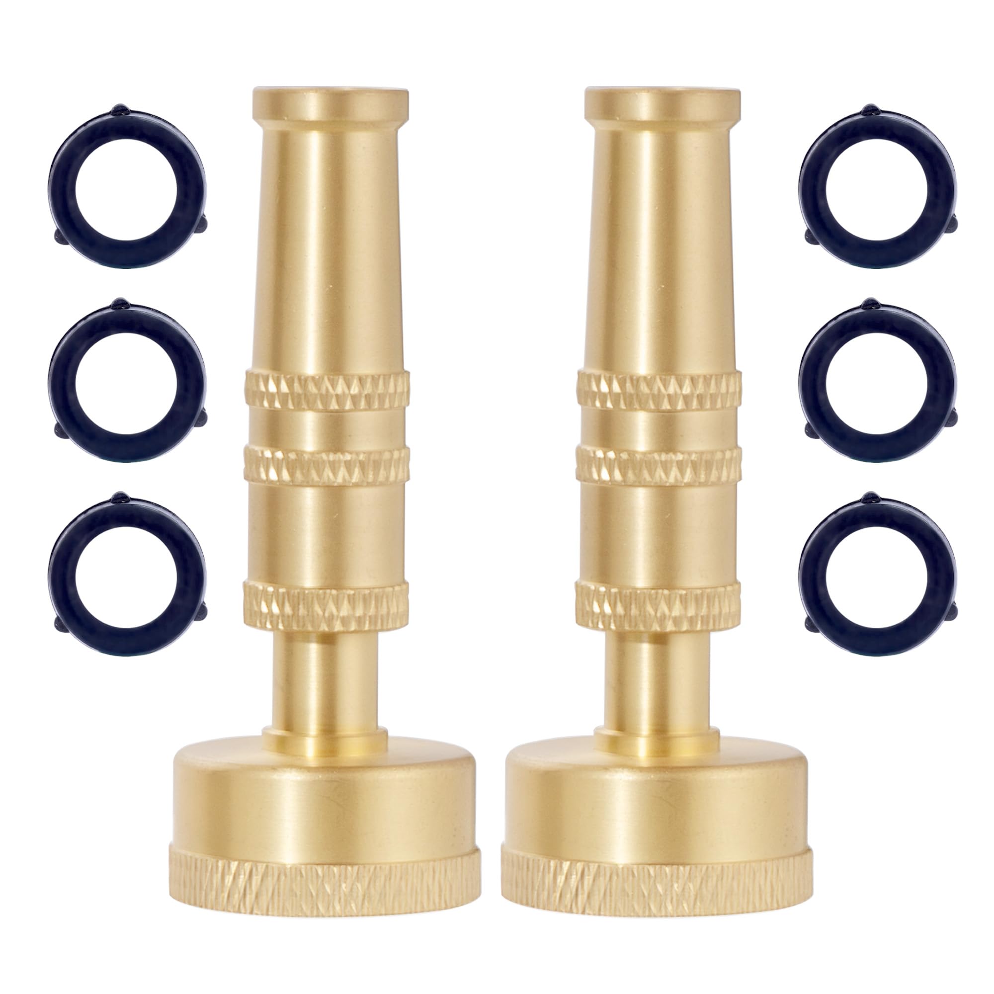 Tuyau d'arrosage haute pression buse en laiton réglable 1,9 cm lot de 2 pièces