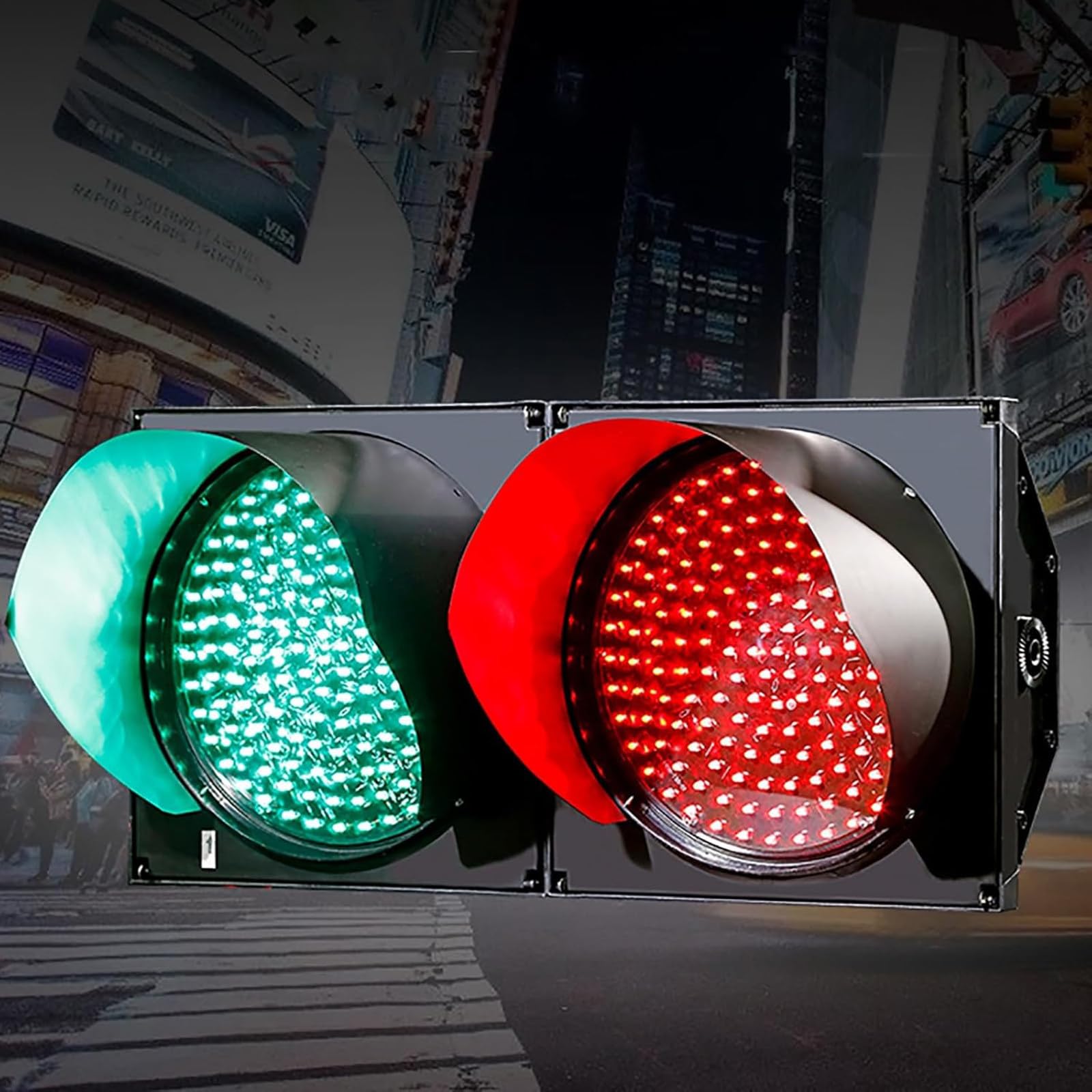Semáforo LED industrial con carcasa de policarbonato para control de tráfico 7