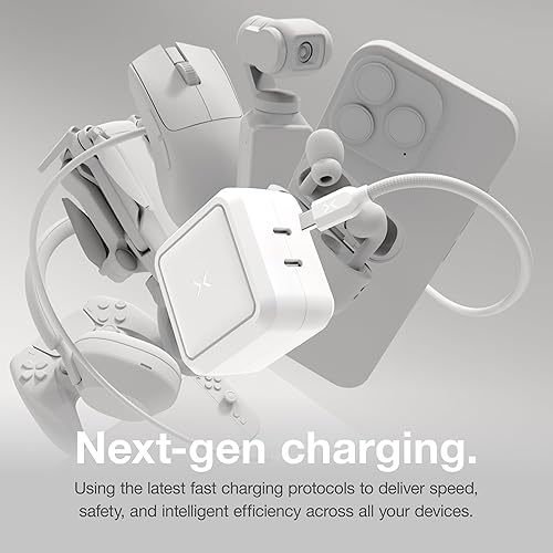 Miniatura 2 de NOCO XGrid X65 Cargador USB-C de 65 W - Adaptador de corriente GaN de doble puerto con PD 3.0, QC 4.0+ y PPS - Carga rápida con distribución