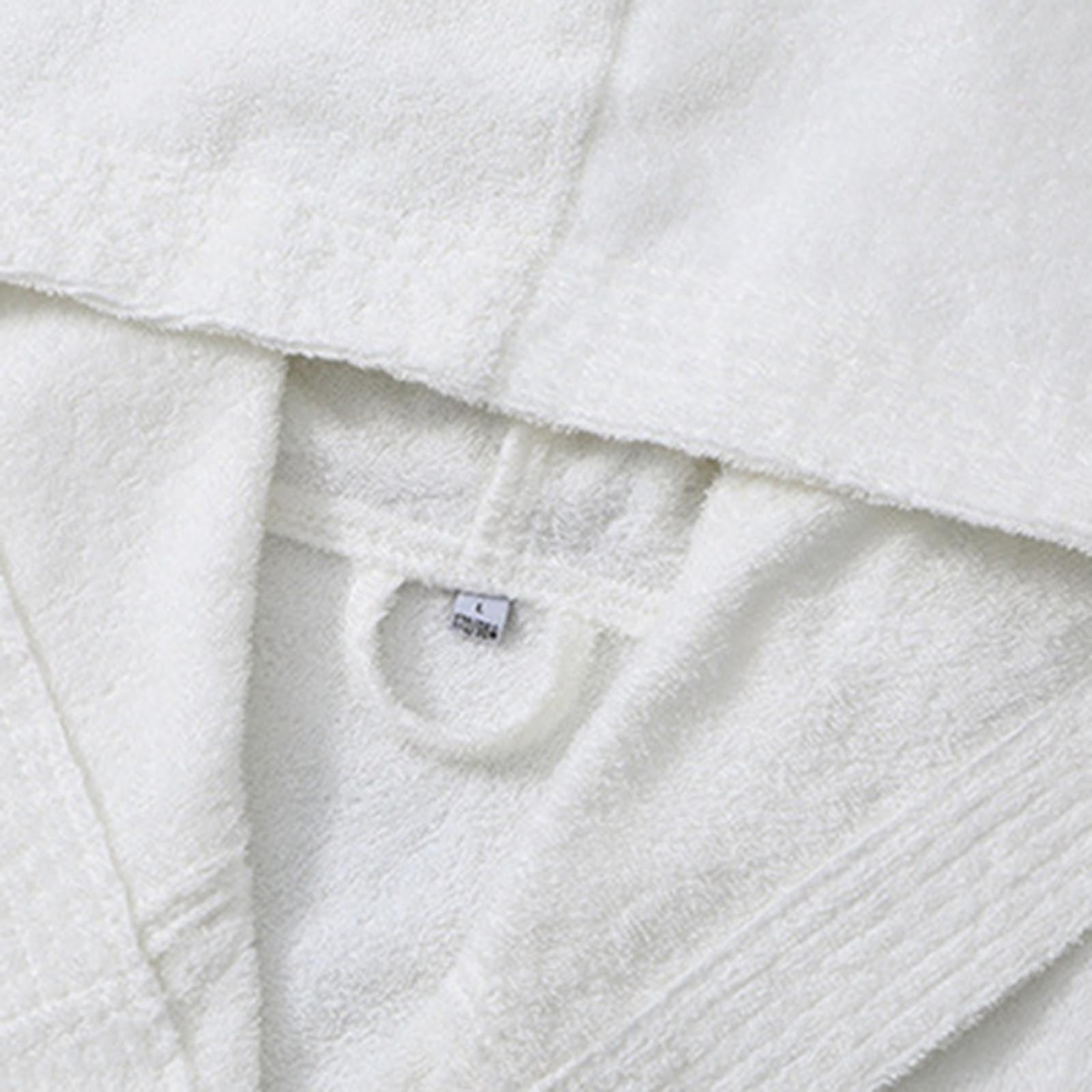 Generisch Albornoz suave y kimono largo de forro polar con capucha, material absorbente, pijama para spa y comodidad en el hogar