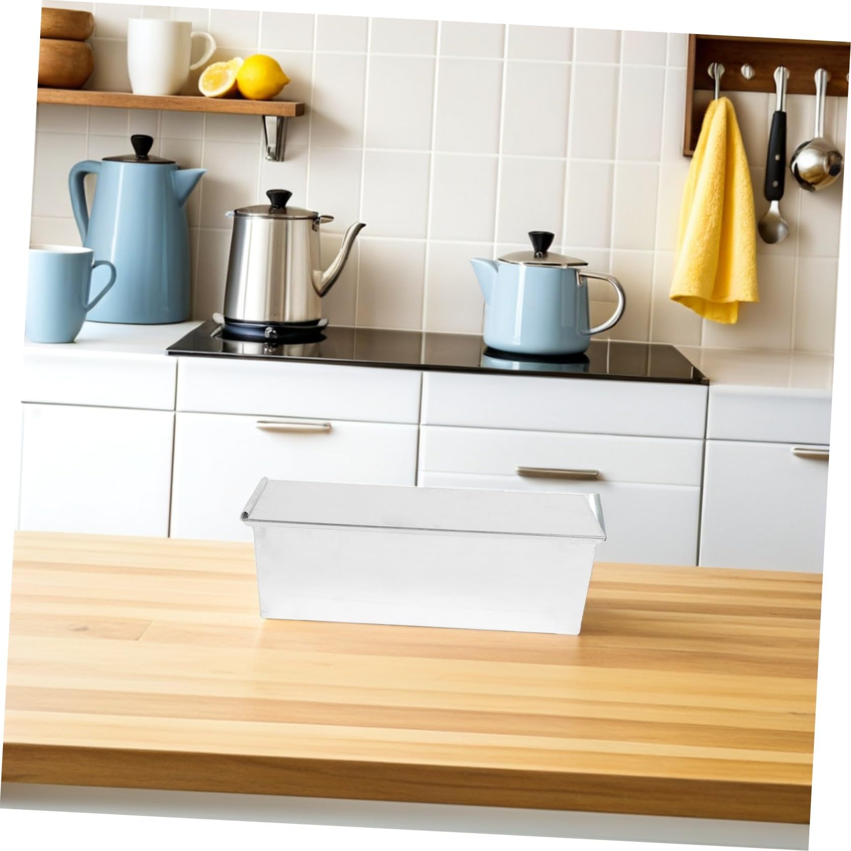 SHINEOFI Stampo per Toast in Lega di Alluminio 600g Coperchio Teglia Antiaderente per Plumcake e Pane Adatto per Cottura Domestica e Professionale Forniture per Panificazione e Piccoli