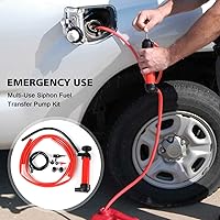 Vista 7 de Kit de bomba de transferencia de combustible de sifón multiusos para gasóleo y líquidos