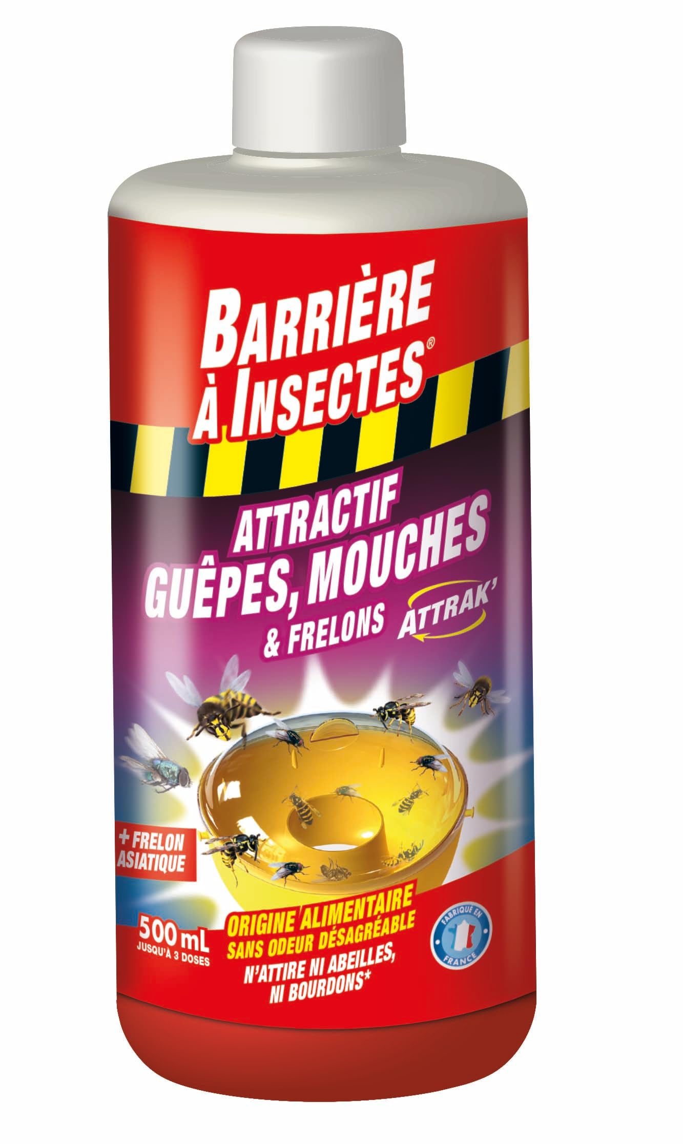 Piège à guêpes mouches et frelons attractif Barrière à Insectes pour terrasses