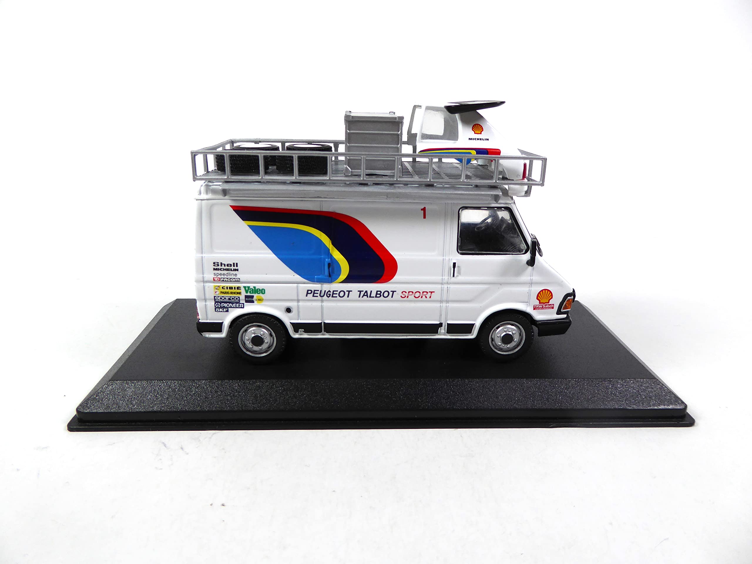 OPO 10 Camion 1/43 Citroen C35 Phase 2 + Coque de Peugeot 205 GTI Turbo 16 sur Le Toit/Team Peugeot Talbot Sport - CMC001
