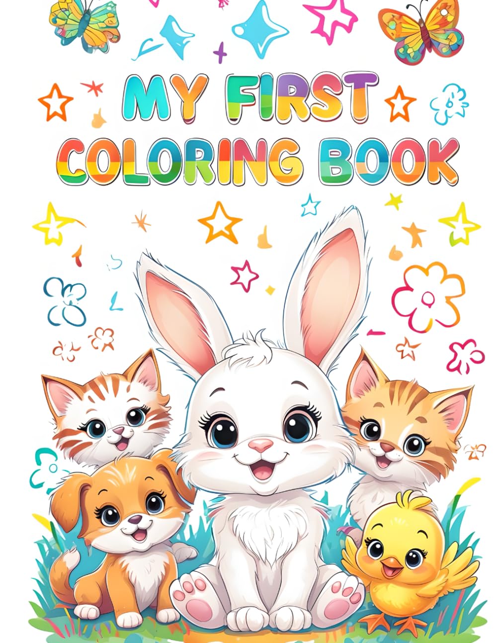Coloring Book for Children: 30 Cute and Adorable Baby Animals to Color