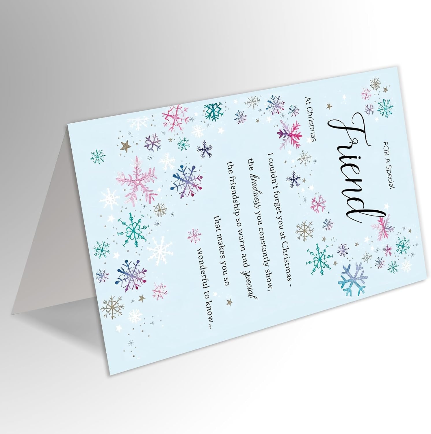 Best Friend Christmas Card, Merry Christmas Card & Gifts for Friends, Xmas Cards for Special Friend, Friendship Xmas Cards - Image 4