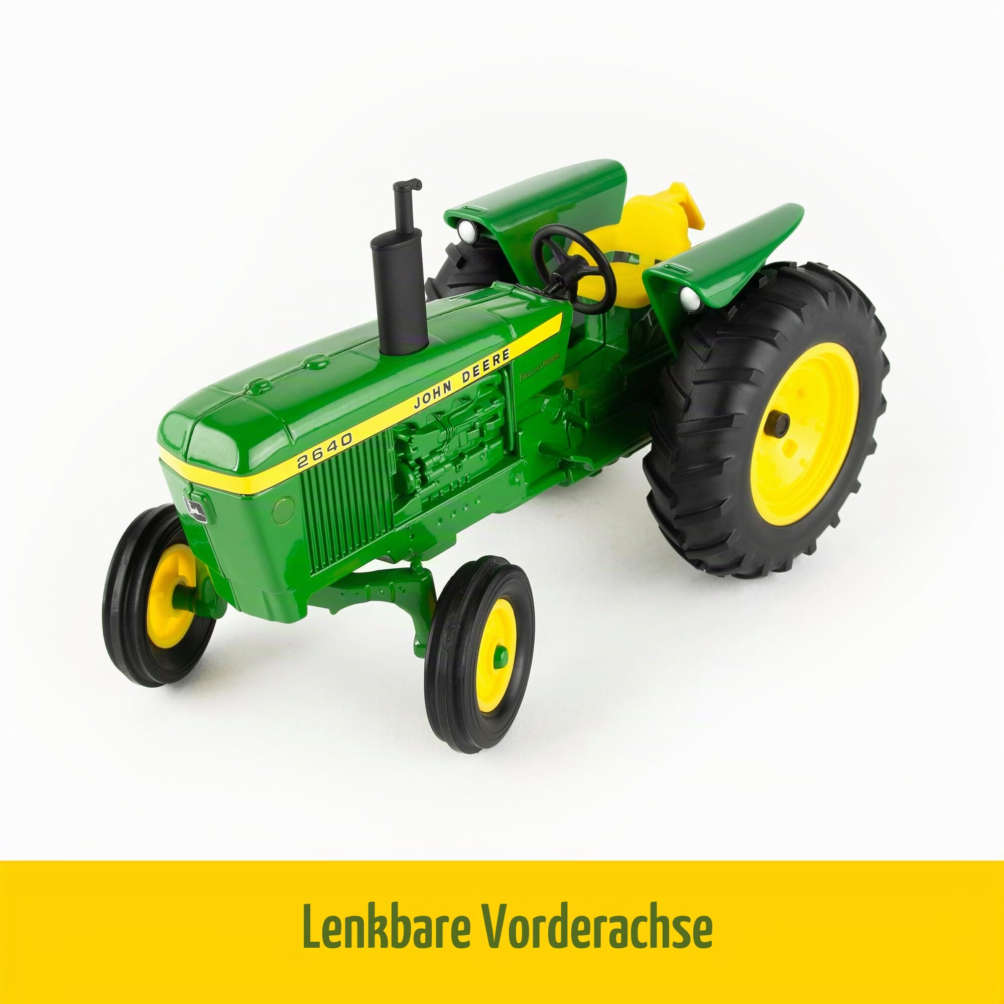 JOHN DEERE Special Edition Field of Dreams Traktor - Maßstab 1:16 - Enthält Baseball mit offiziellem Field of Dreams Logo - Spielzeugtraktoren und Baseball-Geschenke - Sammlerstück Bauernhofspielzeug