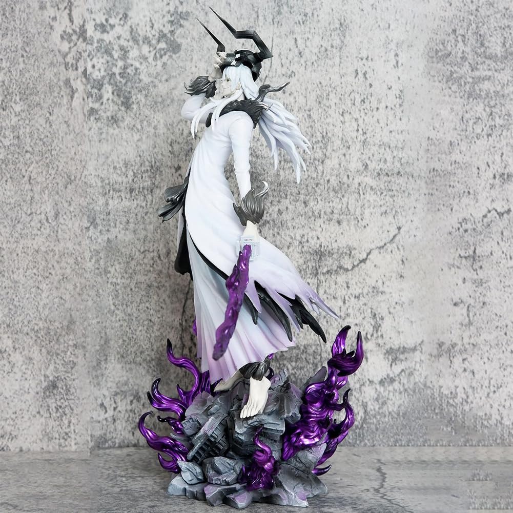 Kurosaki Ichigo Figura de acción con cabeza intercambiable Accesorios Blanco Ichigo Figura Deluxe Base Ver, 31 cm Coleccionable Estatua de Escritorio Ornamentos