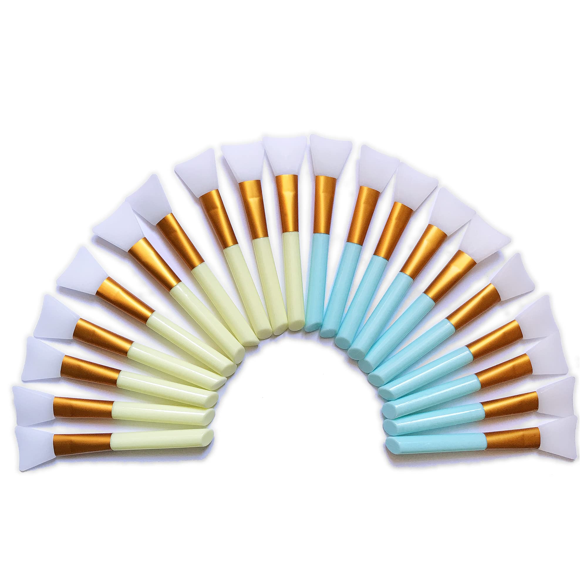 20 Pcs Silicone Brushes, Smooth, Durable and Easy-to-clean Applicator for Makeup, Scale Model or Painting