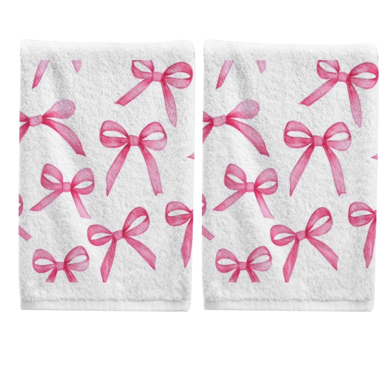 Serviettes de bain 100% coton ALAZA rose (lot de 2) pour votre salle de bain