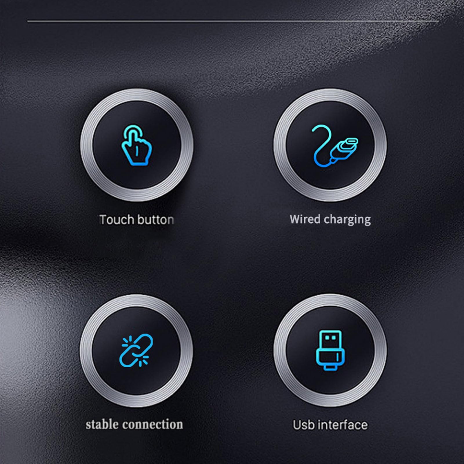 Sxhlseller Trackpad con Cable, Ratón Táctil Grande de Alta Precisión de 5,4 Pulgadas para Wins y MacOS con Control de Gestos Múltiples, Superficie de Vidrio Templado y Cables USB C Duales, (Black)