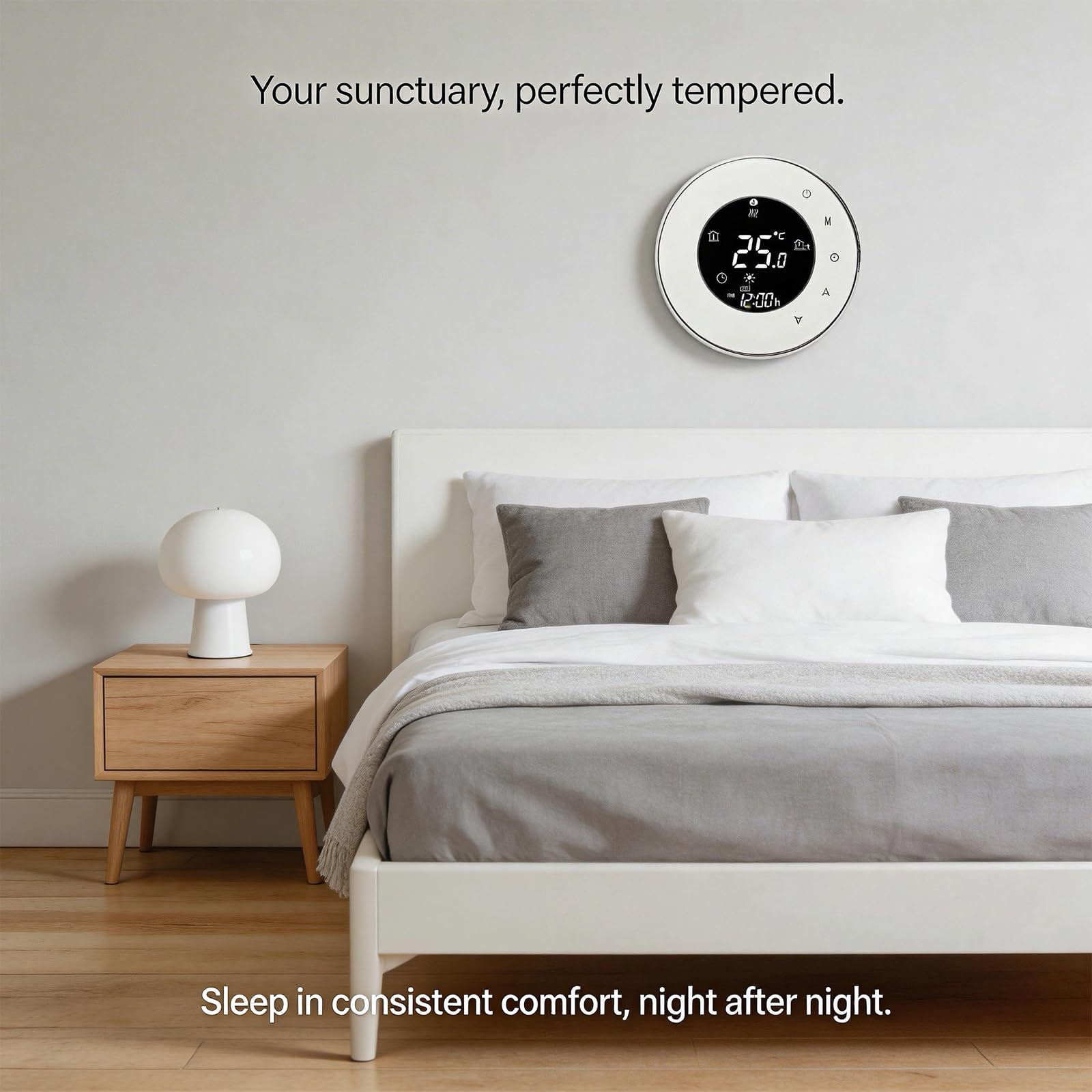 Thermostat WiFi pour Chauffage au Sol, 16A 95-240V, Alexa