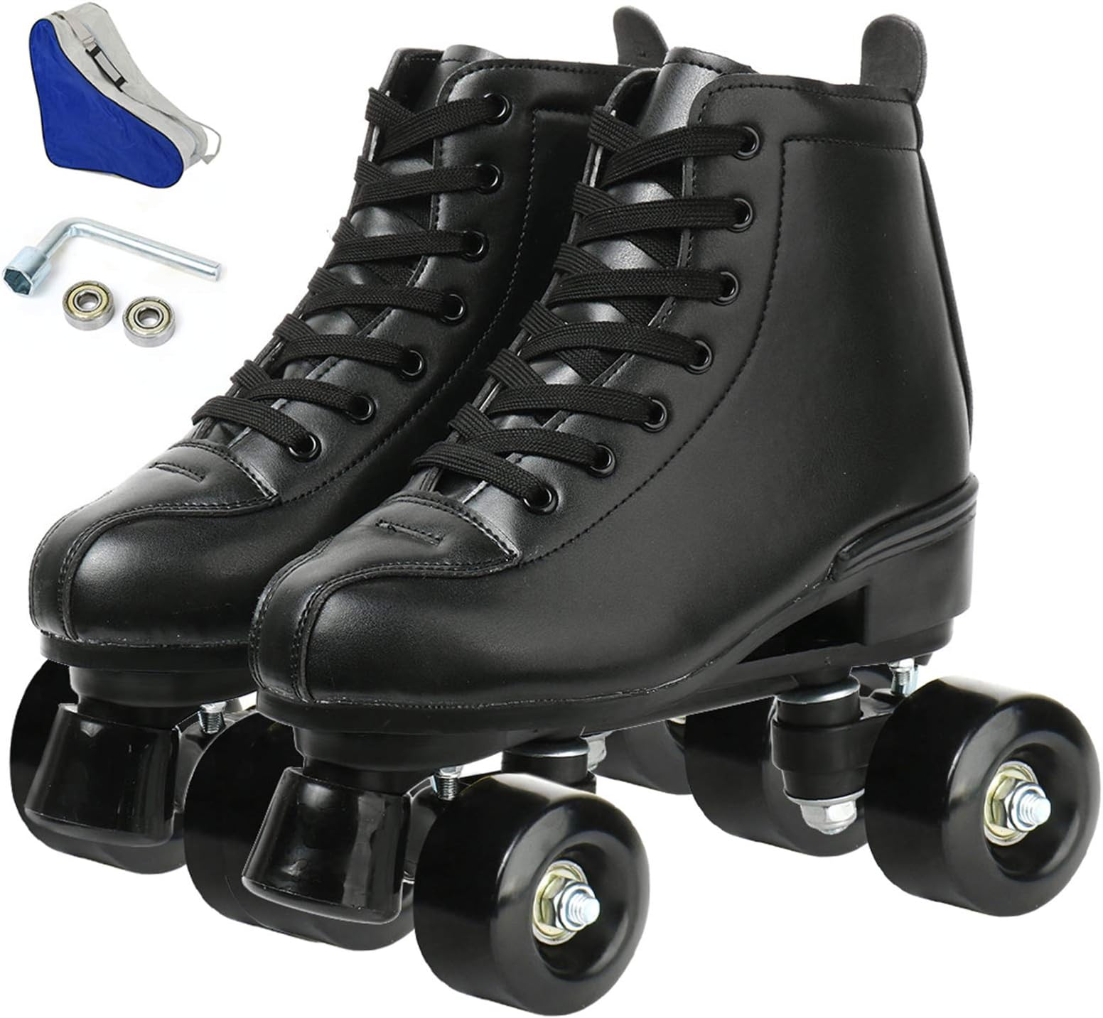 Roller Skates Double Row Skates Adjustable High-top Roller Skates Indoor Outdoor Adult Roller Skates
