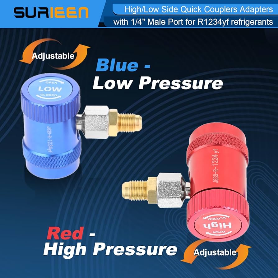 ( ◠‿◠ )  453 Amazon.com: SURIEEN R1234YF Quick Couplers, High Side & Low Side