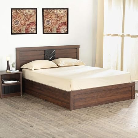 Zuari Neo King Size Engineered Wood Bed With Hydraulic Storage ...