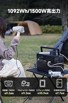 ALLPOWERS S1500 ポータブル電源 1500W ALLPOWERS S1500レビュー｜大容量なのにコンパクトなポータブル