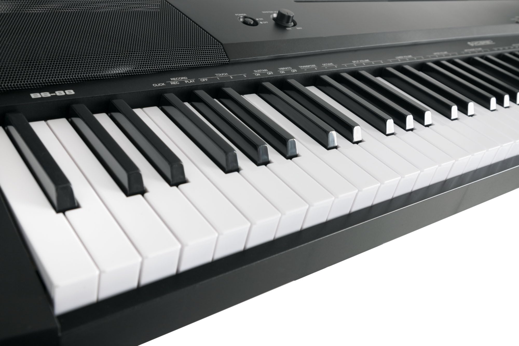 McGrey BS-88 Keyboard Trolly Set - Einsteiger-Keyboard in Stagepiano-Optik mit 88 Tasten - 146 Klänge - Split-, Dual- und Twinova-Funktion - inklusive Sustain-Pedal - schwarz