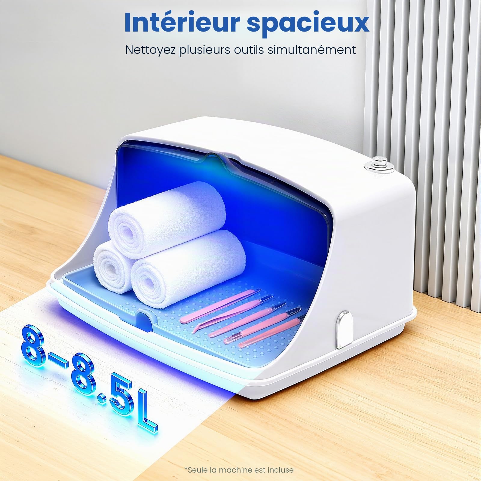 Sterilisateur Materiel Onglerie UV 5 W,Stérilisateur UV 220 V pour Désinfecter de Salon de Coiffure Manucure et Maison,Onglerie Materiel Professionnel