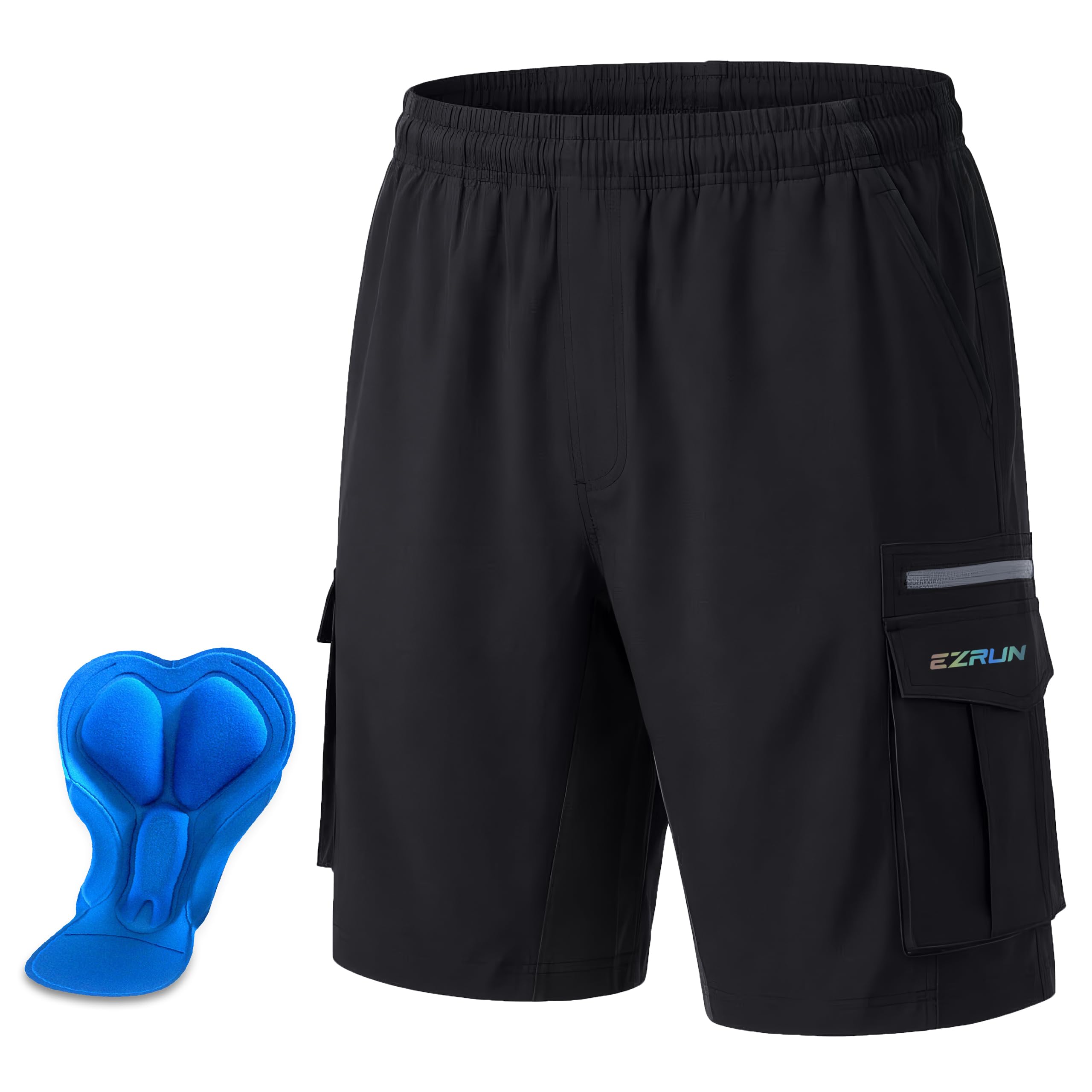 Men's Mountain Bike Shorts 3D Padded Bicycle Biking Shorts Quick Dry Lightweight MTB Cycling Shorts