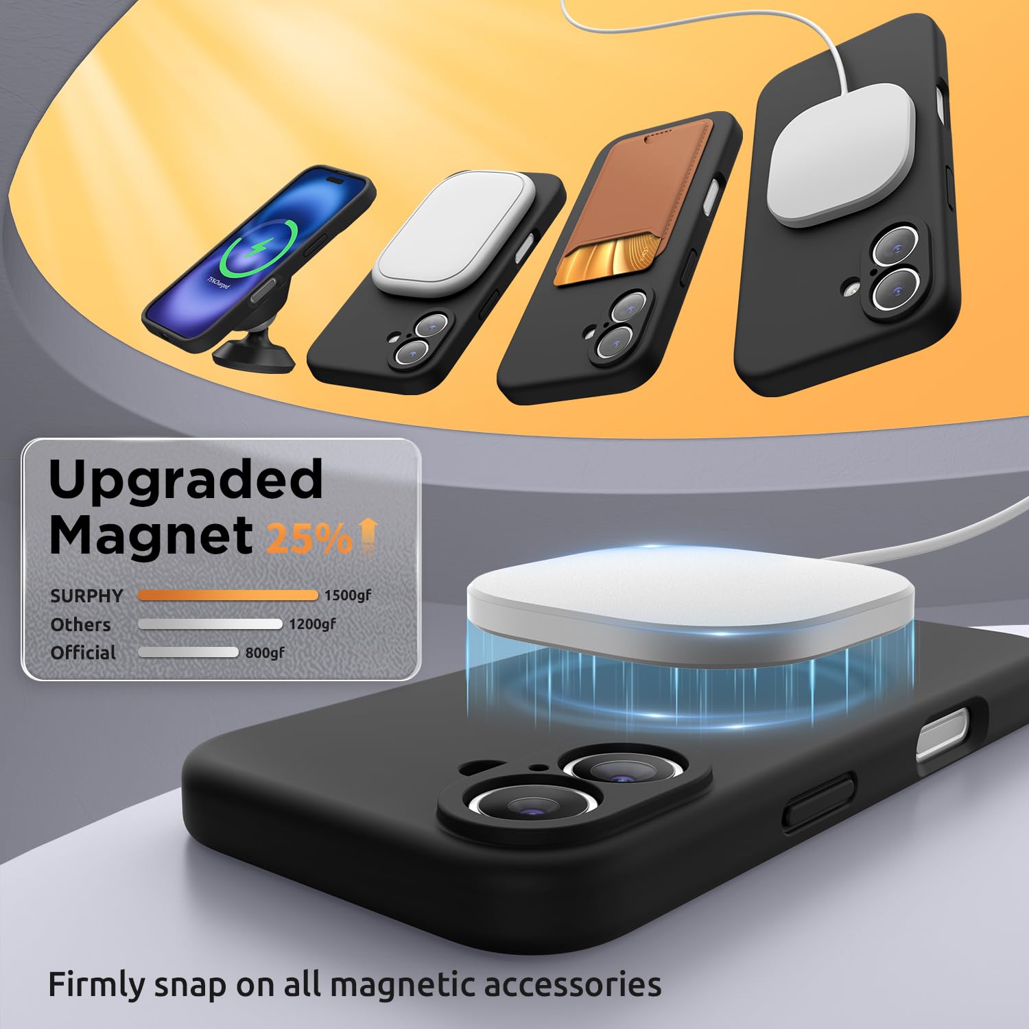 SURPHY Magnetic Design for iPhone 16 Plus Case - Image 3