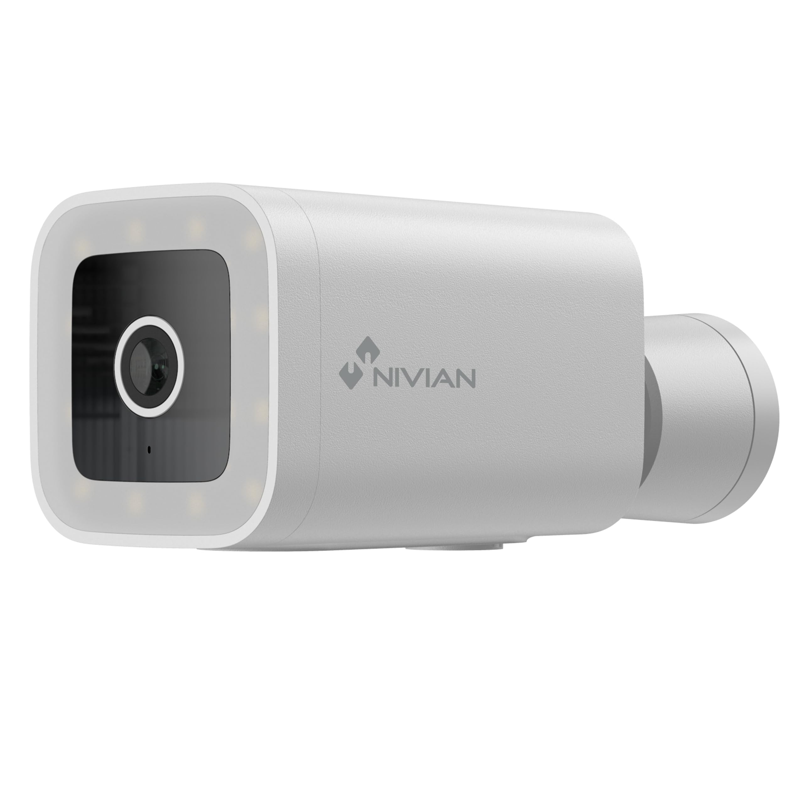 NIVIAN - Cámara Bullet WiFi 2,​4Ghz | Half4K 2560x1440 | Detección de Humanos | Visión Nocturna Color | Compatible Alexa y Google Home | Control Remoto App Tuya (Bullet)