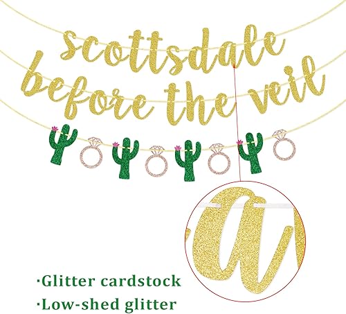 Miniatura 4 de Scottsdale Before The Veil Banner, pancarta de cactus de despedida de soltera, decoración de despedida de soltera para decoraciones de despedida de