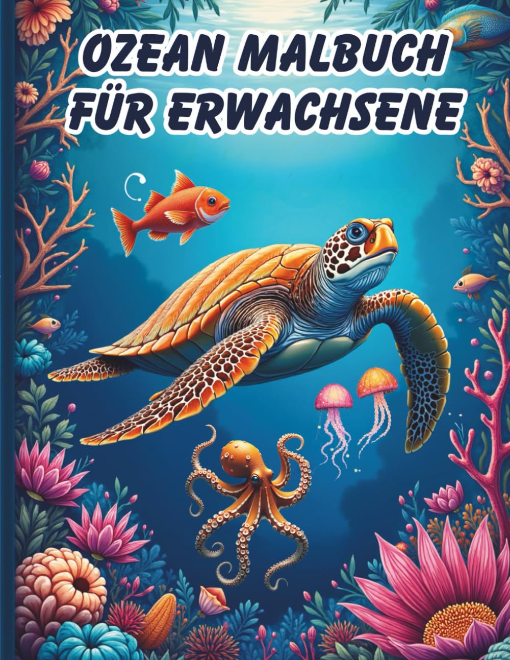 ozean malbuch für erwachsene: 50 Beruhigende Ozeanbilder für Stressabbau & Achtsamkeit