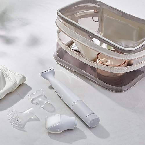 Miniatura 11 de Panasonic Recortadora y afeitadora de bikini para mujer con 4 accesorios para un aseo rápido y fácil en áreas íntimas, uso húmedoseco, maquinilla de