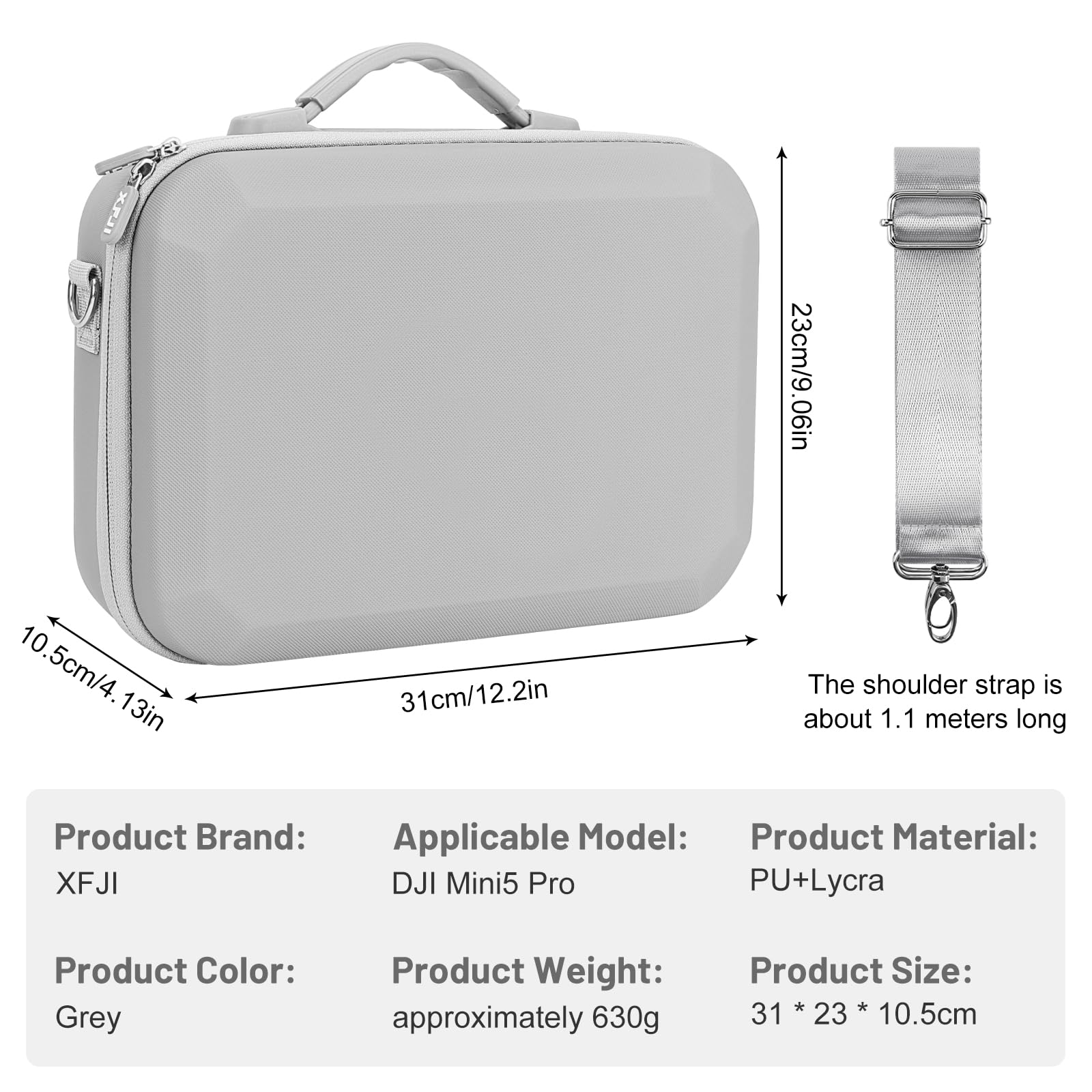 Sac pour DJI Mini 5 Pro/Lito X1/Lito 1, Étui de Transport pour DJI Mini 5 Pro Fly More Combo Accessoire, Valise pour RC 2/RC-N3 Contrôleur, pour Drone Rangement