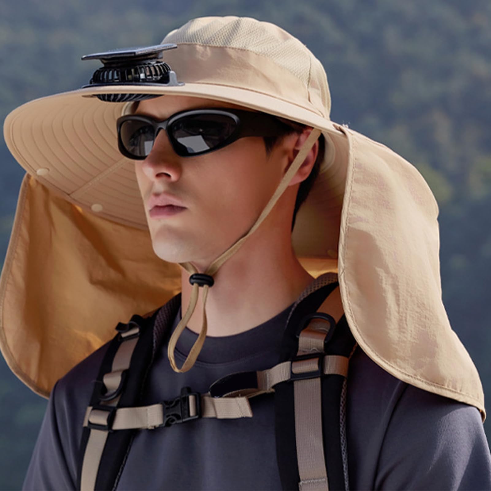 Cappello con i fan Solar Power Solar Powered USB ricaricabile Cap per il raffreddamento | Cappello rinfrescante con ventola, per pesca, escursionismo, spiaggia, estate, viaggi, passeggiate