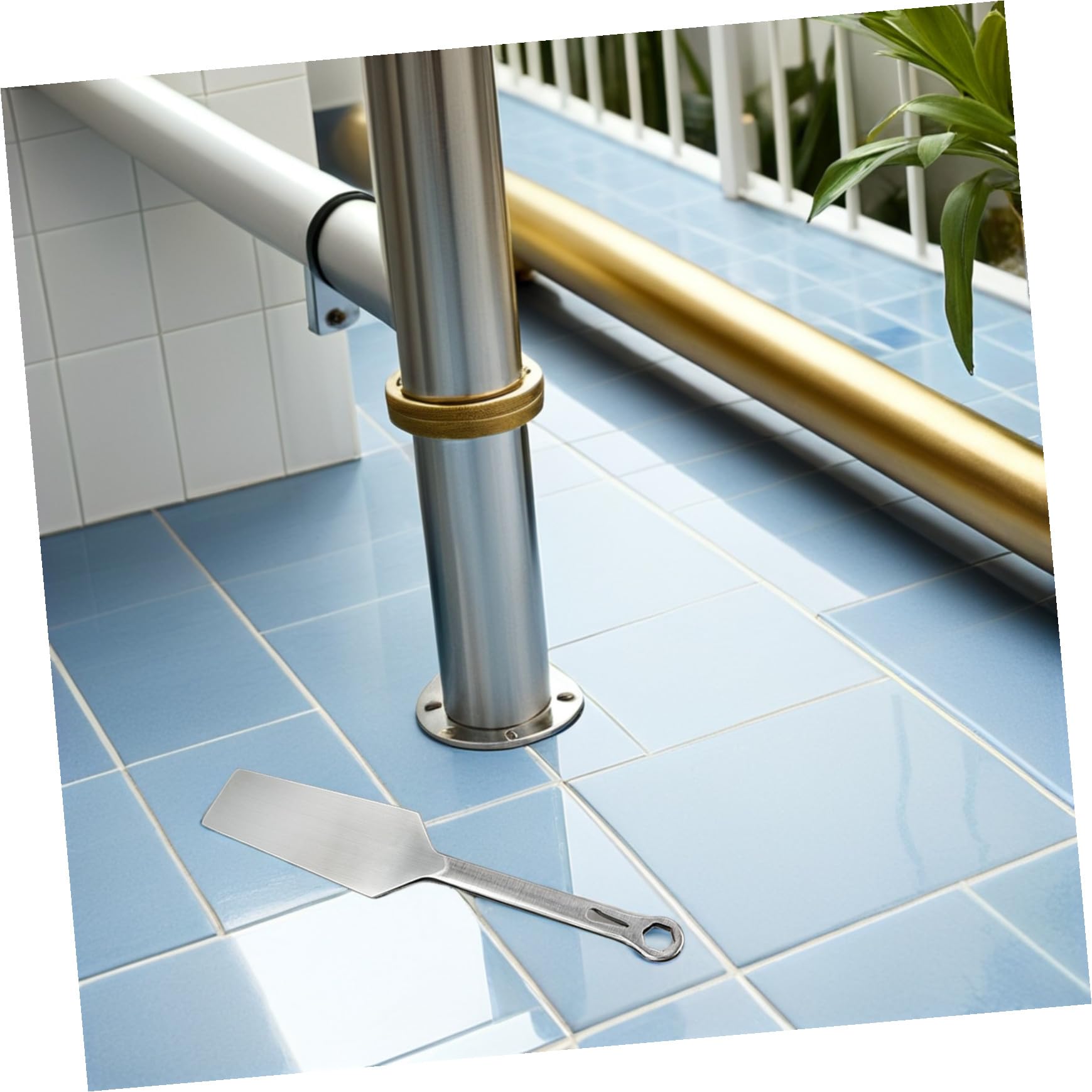 OSALADI Paleta De Albañilería De Acero Inoxidable Llana Para Azulejos Herramienta De Doble Cara Para Mortero Cemento Proyectos Artísticos Interiores y Exteriores