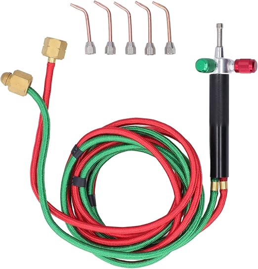 Mini Gas Torch, Micro Welding Torch with 5 Pcs Replaceable