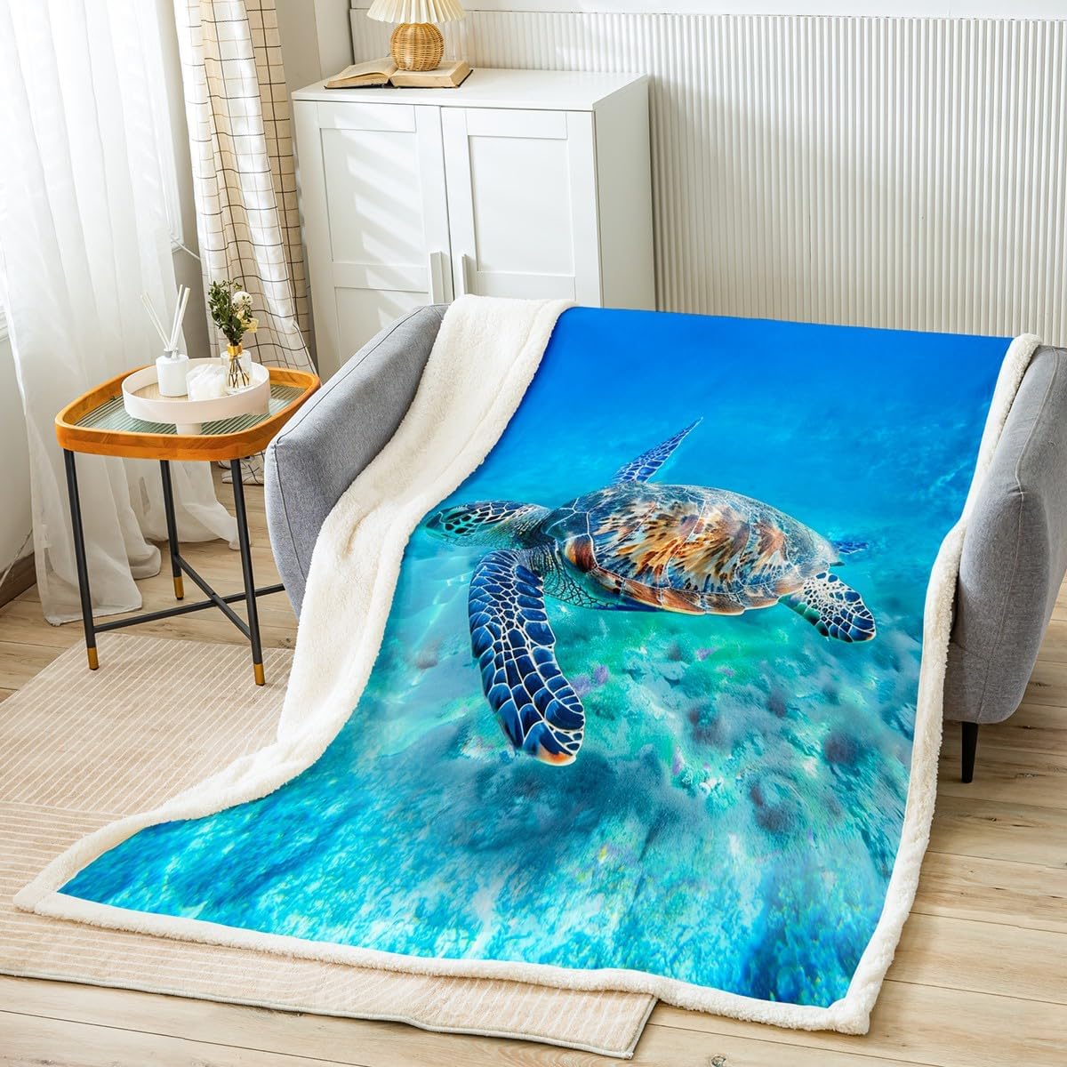 Feelyou Women Rose Fleece Blanket Colorful Floral Print Sherpa Blanket for Sofa Couch Romantic Flowers Pattern Plush Throw Blanket Breathable Chic Botanical Fuzzy Blanket Room Decor Twin 60"x80"