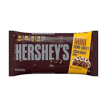 Amazon.com: HERSHEY'S Mini Semi Sweet Chocolate Baking Chips