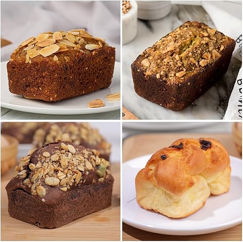 Miniatura 6 de Mini molde para pan de silicona, mini molde de silicona reforzada con metal, antiadherente, 8 cavidades, moldes pequeños para hornear pan, pan,