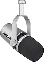 Vista 1 de Shure MV7 - Micrófono USB para podcast, color plateado