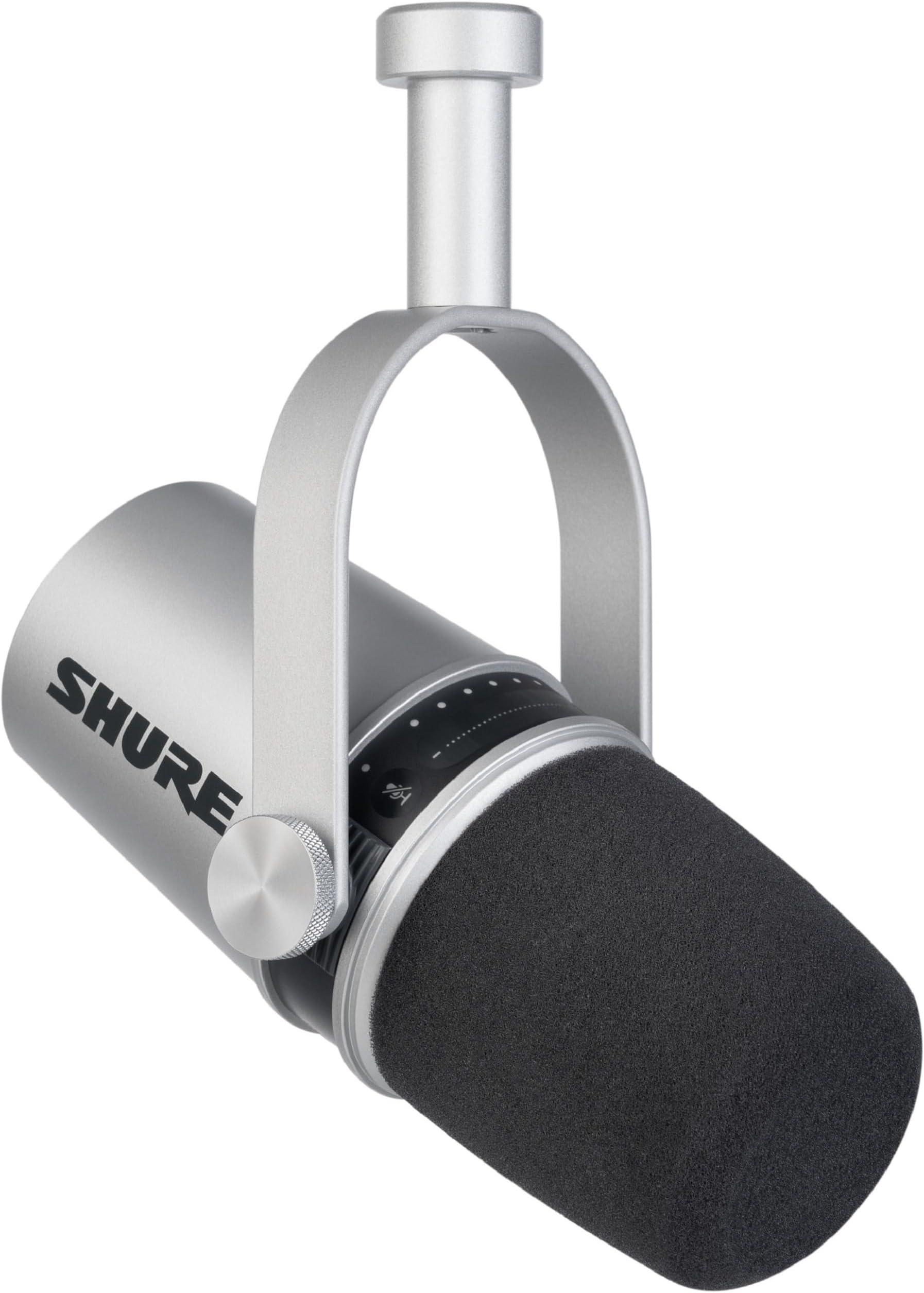Shure MV7 USB Podcast Microphone - Silver