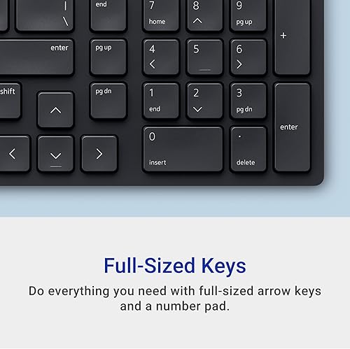 Vista 19 de Dell Pro KM5221W teclado y ratón Negro