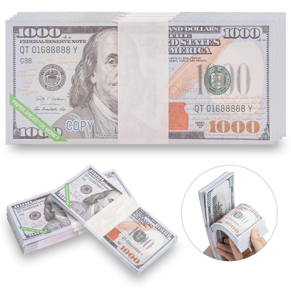 Buy Ancestor Money,Mislove 320 Pcs Joss Paper Heaven Bank Notes Hell