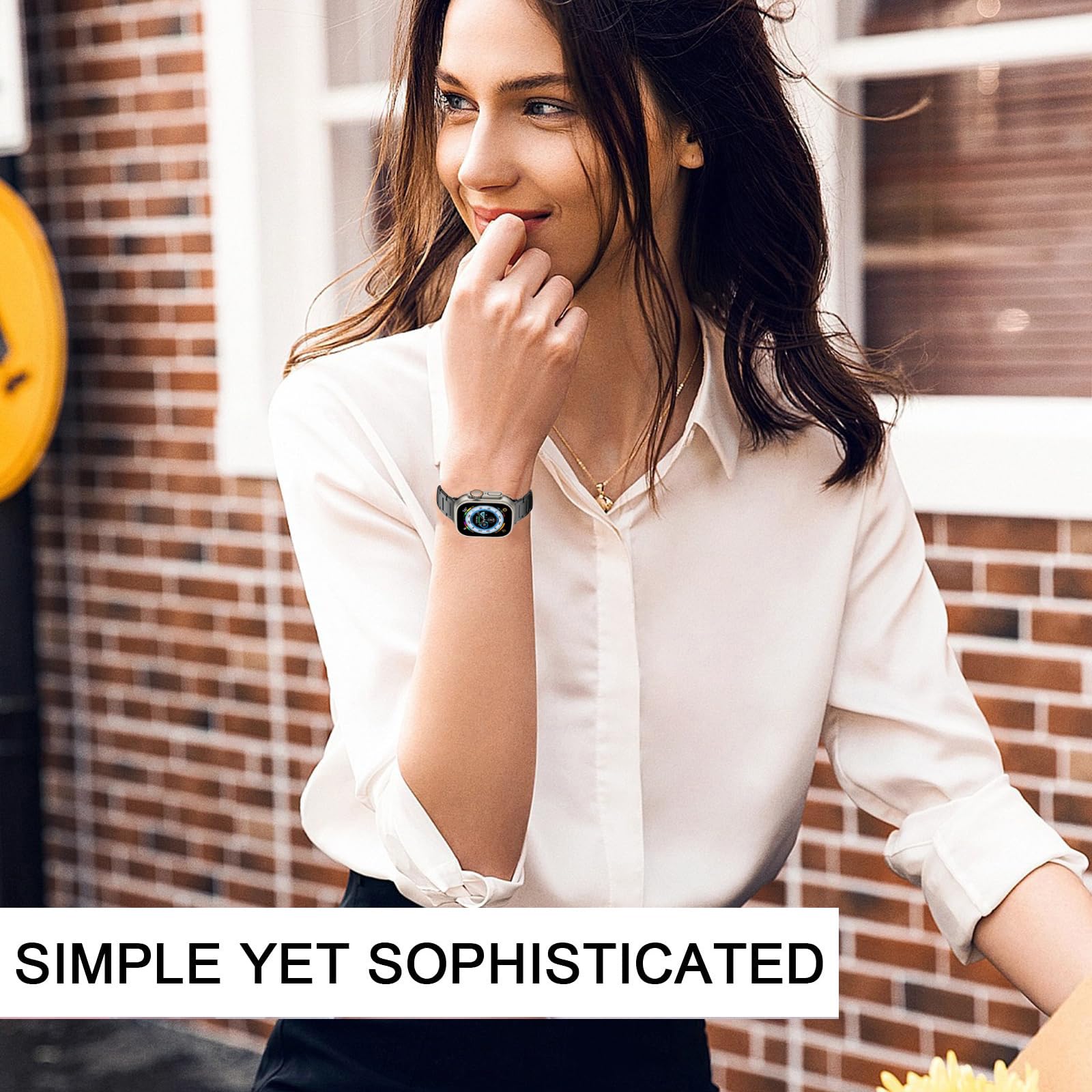 Kompatybilny z Apple Watch Band 49 mm, 45 mm, 44 mm, 42 mm, 41 mm, 40 mm, 38 mm, tytanowy pasek Quick Release do iWatch Ultra 1 2 SE Series 9, 8, 7, 6, 5, 4, 3, 2, 1