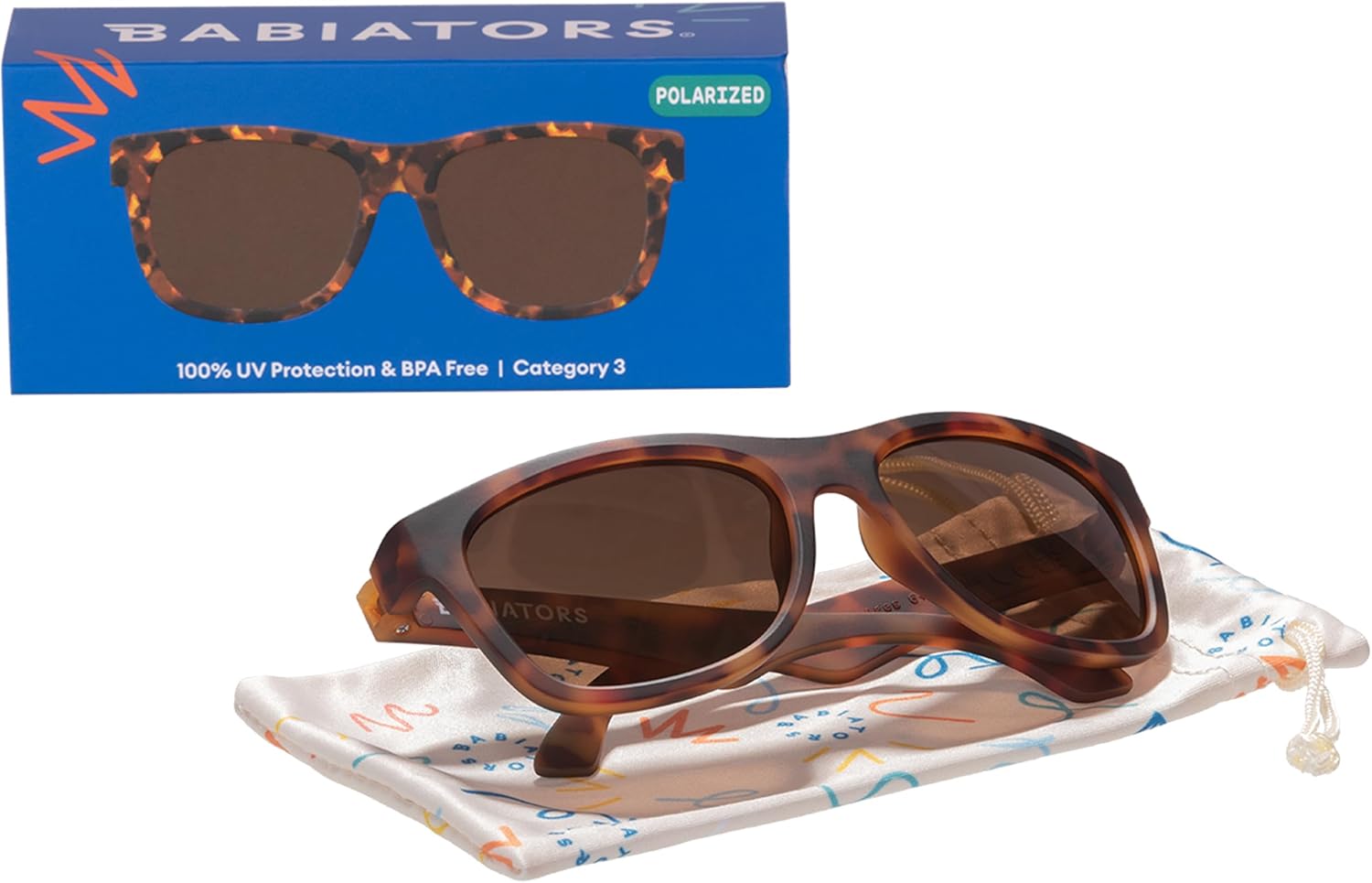 Babiators Original Navigator Baby & Toddler Sunglasses | 100% UV Protection, Shatter-Resistant, Flexible Rubber Frames